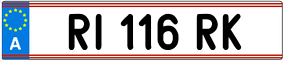 Trailer License Plate